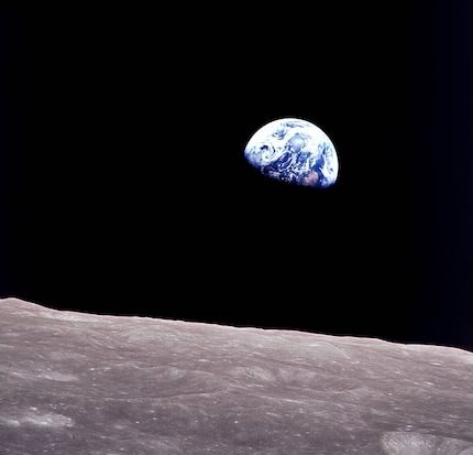 Das ikonische Earthrise-Foto von 1968.