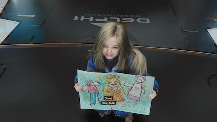 Daar ... mist een hoofd, Diana.