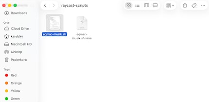 Hier erscheint die entsprechende Datei nachdem wir sie erstellt haben.