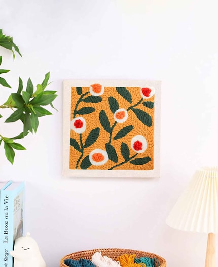 Mit der Punch-Needle gestaltest du Designs mit satten Farben und schönen Kontrasten.