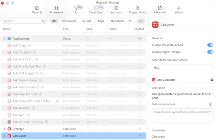 Raycast hat eine Vielzahl praktischer Features.