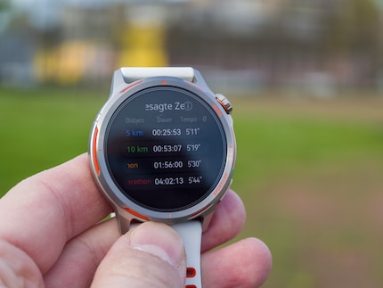 Die GT Runner 2 wagt eine Prognose meiner Marathon-Zeit.