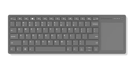 Das Wireless Touchpad Keyboard von Framework.