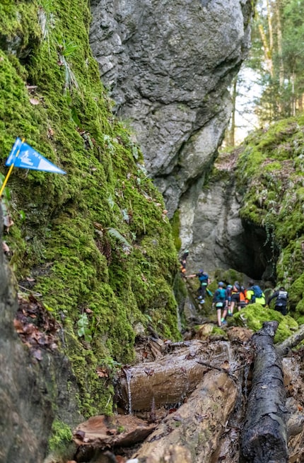 Die Schlucht war ein absolutes Highlight des Rennens.