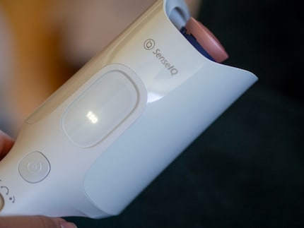 Na dertig seconden stopt de LED-indicator met knipperen omdat de doeltemperatuur is bereikt.