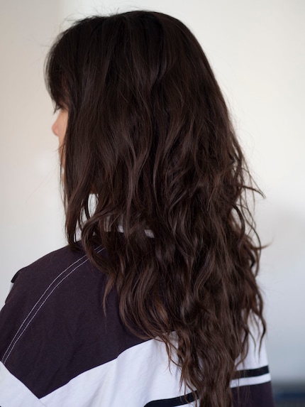 Pre-shot: Mijn haar voordat ik de WavePro Styler 9000 test.