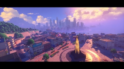 Eine schicke Zwischenssequenz. Beim Turm unten rechts kann ich mich erholen, wenn ich gerade nicht in der Nähe meines Schlafzimmers bin