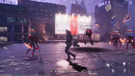 Gleich zu Beginn kämpfe ich mich mit einem Wolfsmenschen durch eine Horde wilder Monster.