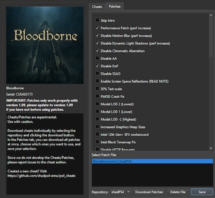 De belangrijke opties zijn in dit tabblad verborgen