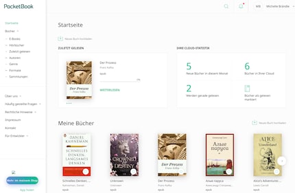 Ich lade neue Bücher am liebsten über die Pocketbook Cloud hoch.