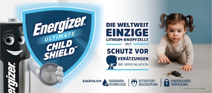 The official advert for the childproof button cells.