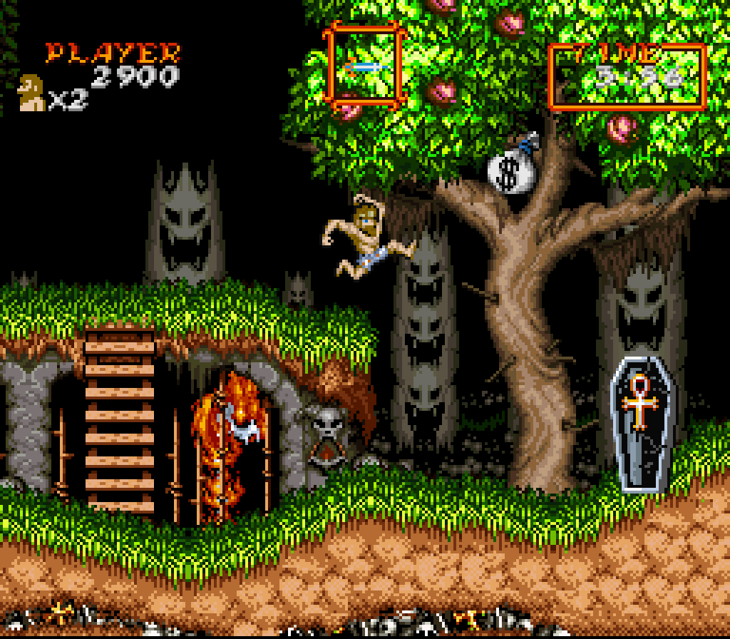 Das «Dark Souls» der 90er: «Super Ghouls 'n Ghosts».