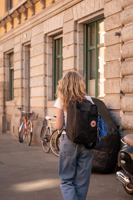 Um 90 Grad gedreht lässt sich der Weekender sogar als Rucksack tragen.