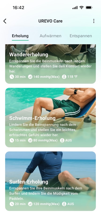 Nur ein kleiner Auszug aus den 32 Programmen in der App.