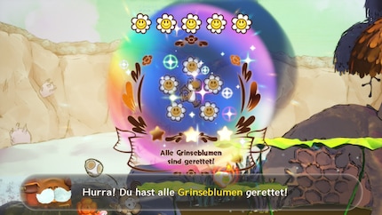 Mich motivieren die Level genug, um alle Grinseblumen aufzuspüren.