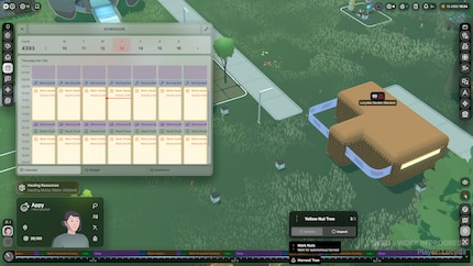 Voller Terminkalender: Mein Seedling hat zwei Jobs. Screenshot aus dem Beta Build.