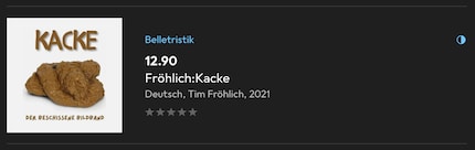 Ein Druckerzeugnis: Kacke.