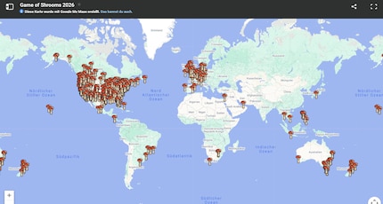 This map shows you in which region the artists are located and how you can get your piece of art.