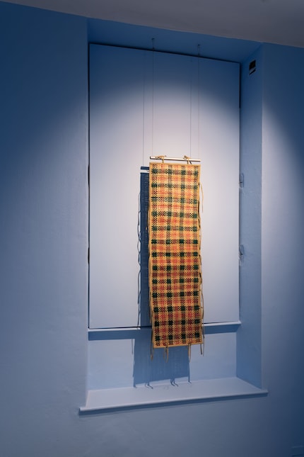 The mats are woven by hand.