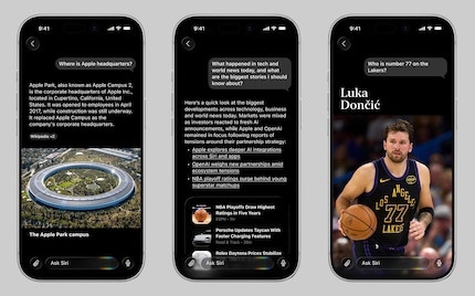 In ihrer App gibt Siri gemäss Leaks Antworten in Form von Text, Links und Bildern.