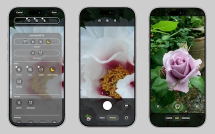 Etwa so soll Gerüchten zufolge die neue Kamera-App aussehen.