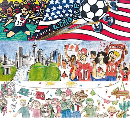 The winning images from the three host countries USA, Canada and Mexico.
