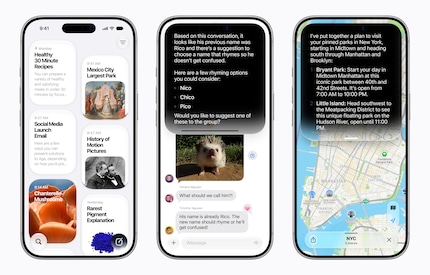 This is what the new Siri app looks like on the iPhone.