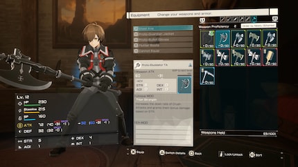 In «Echoes of Aincrad» entscheide ich jederzeit selbst, ob ich mit flinken Kurzwaffen, einer Zweihandaxt oder sogar mit einem Schild in den Kampf ziehen will. Mein MMO-Charakter, meine Wahl.