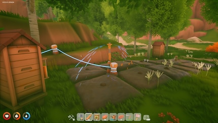 Yay! Mein erster Wassersprinkler! Jetzt muss ich die Beete nicht mehr ständig von Hand bewässern.