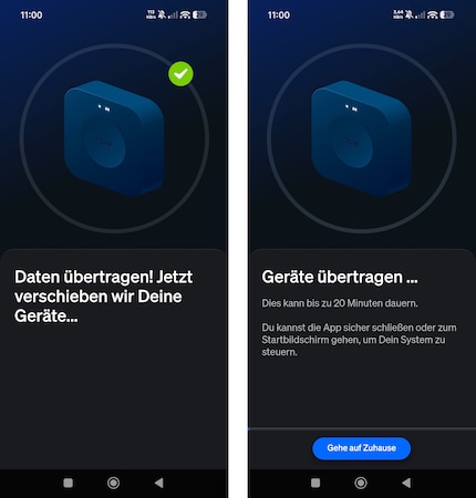 Endlich muss ich mal nichts drücken, sondern darf nur warten.