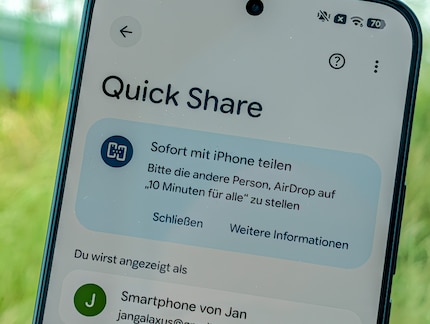 Quickshare funktioniert jetzt auch auf Xiaomi-Smartphones mit AirDrop.
