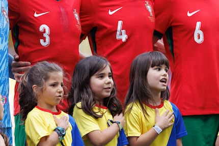 Voll dabei: Einlaufkinder an der Europameisterschaft 2024.