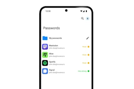 Il gestore di password di Murena arriva sugli smartphone.
