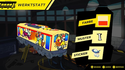 Zugtyp wählen, Grundfarben, Muster und Sticker bestimmen, das war’s. Schade, da geht doch mehr!