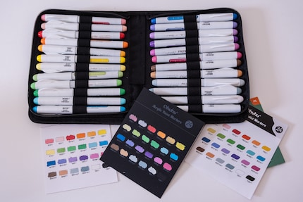 Kleine en fijne set in een praktisch etui van Ohuhu.
