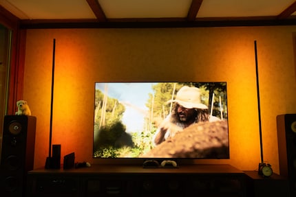 Im Musik-Modus passt die Visualisierungsfarbe nicht zwingend zum Bildschirminhalt.