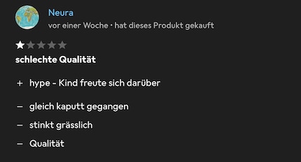 Typische Dumpling-Bewertung: Die Community ist von keinem der Produkte überzeugt.