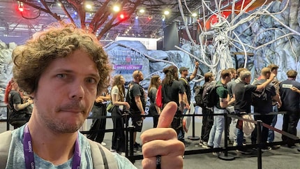 Phil gibt dem «Witcher 3»-Stand von CD Projekt Red ein Daumen hoch. Auch der DLC zum Klassiker überzeugt.