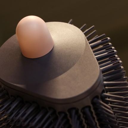 Dyson setzt auf eine Schleifenstruktur statt auf Kugel-Borsten.