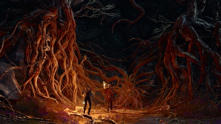 Zusammen mit Dandelions Cousine Lilla erkundet Geralt einen geheimnisvollen Wald.