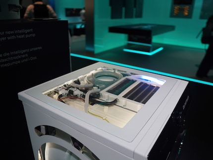 Inzichten op de techbeurs IFA: de condensor die automatisch wordt doorgespoeld.