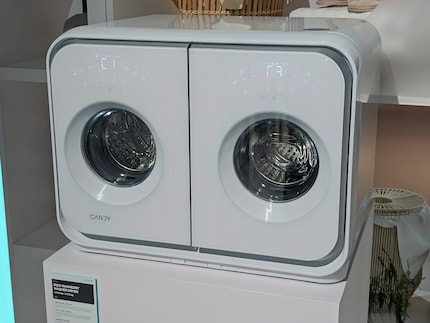 Die Duo Wash&Dry in Weiss weckt Retro-Gefühle.