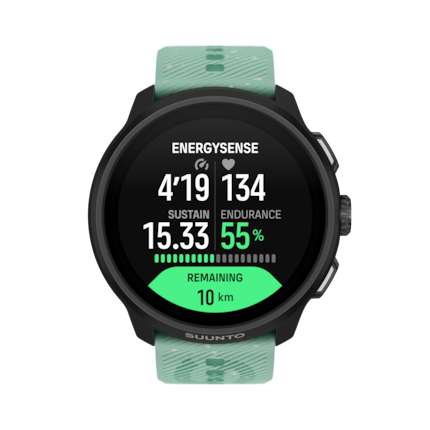 Energy Sense ti mostra se la tua forma fisica è sufficiente per correre a questo ritmo.