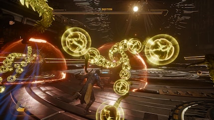 De bullethell-gameplay is te beheersen met de DualSense-functies.