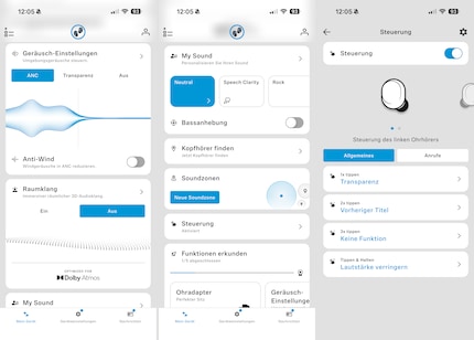 Du kannst sowohl den Sound als auch die Bedienung in der App ändern.