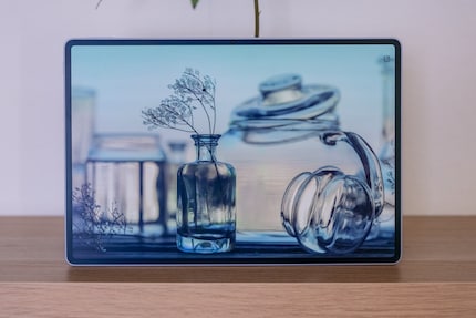 Das matte OLED-Display liefert gute Kontraste.
