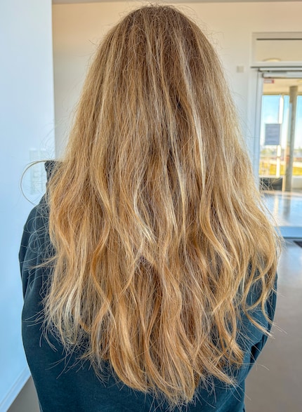 Deboras Haare vorher …