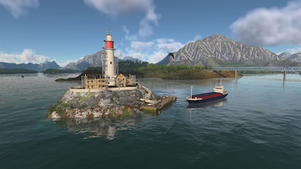 Gleich ist mein Leuchtturm fertig. Damit fahren Schiffe schneller.