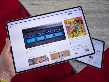 On the Galaxy Tab S12 Plus, the display is larger and the bezel is narrower.