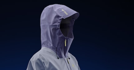 The Sidewinder jacket is known for its collar and asymmetrical zipper.